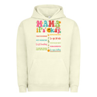 Pigment Pistachio mama its okay Urban Hoodie - JahusDesignShop