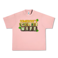 Salmon St. Patrick's Somebody's lucky ass wife Urban Heavy Tee - CowGirlArtShop