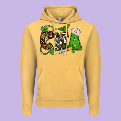 St. Patrick's Day Cna Vintage Hoodie Designed By Oliviacreatesart
