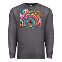 Charcoal Heather school rainbow Premium Sweatshirt - AdoDesignShop