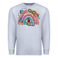 Heather Grey school rainbow Premium Sweatshirt - AdoDesignShop