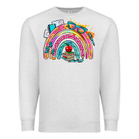 Oatmeal Heather school rainbow Premium Sweatshirt - AdoDesignShop