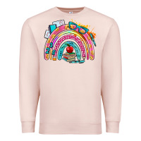 Pale Pink school rainbow Premium Sweatshirt - AdoDesignShop