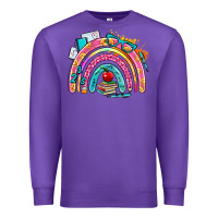 Purple school rainbow Premium Sweatshirt - AdoDesignShop