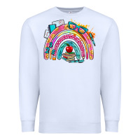 White school rainbow Premium Sweatshirt - AdoDesignShop