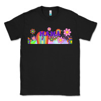 Black boho retro floral mama Classic Tee - TumblerDesignByShophia