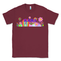 Burgundy boho retro floral mama Classic Tee - TumblerDesignByShophia