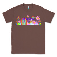 Chestnut boho retro floral mama Classic Tee - TumblerDesignByShophia