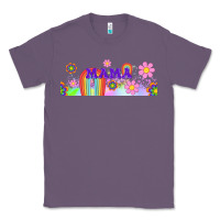 Lavender boho retro floral mama Classic Tee - TumblerDesignByShophia