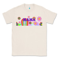 Natural boho retro floral mama Classic Tee - TumblerDesignByShophia