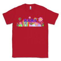 Red boho retro floral mama Classic Tee - TumblerDesignByShophia