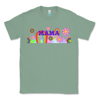 Sage boho retro floral mama Classic Tee - TumblerDesignByShophia