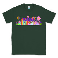 Sports Green boho retro floral mama Classic Tee - TumblerDesignByShophia