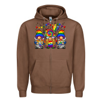 Chestnut lgbtq gnome Zipper Hoodie - BarkalooDesign