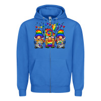 True Royal lgbtq gnome Zipper Hoodie - BarkalooDesign
