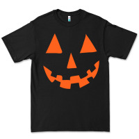 Black Halloween Pumpkin Face Gift Creepy Spooky Horror Premium Tee - maiPhamDesign