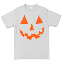 Dove Grey Halloween Pumpkin Face Gift Creepy Spooky Horror Premium Tee - maiPhamDesign
