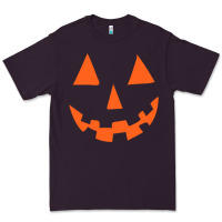 Plum Halloween Pumpkin Face Gift Creepy Spooky Horror Premium Tee - maiPhamDesign
