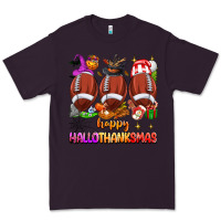 Plum happy hallothanksmas football Premium Tee - texasbilliewilder