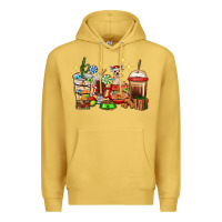 Antique Gold Christmas coffee cups with Chihuahua Premium Hoodie - RanaPortraitStore