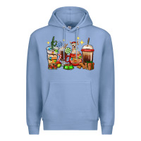 Colony Blue Christmas coffee cups with Chihuahua Premium Hoodie - RanaPortraitStore