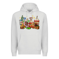 Dove Grey Christmas coffee cups with Chihuahua Premium Hoodie - RanaPortraitStore