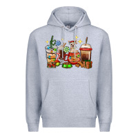 Heather Grey Christmas coffee cups with Chihuahua Premium Hoodie - RanaPortraitStore