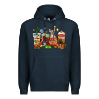 Navy Christmas coffee cups with Chihuahua Premium Hoodie - RanaPortraitStore