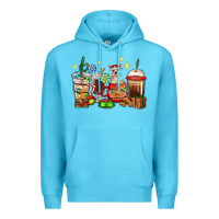 Ocean Blue Christmas coffee cups with Chihuahua Premium Hoodie - RanaPortraitStore