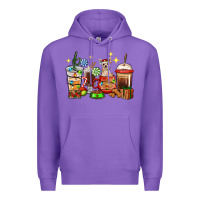 Purple Christmas coffee cups with Chihuahua Premium Hoodie - RanaPortraitStore