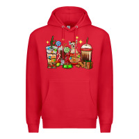 Red Christmas coffee cups with Chihuahua Premium Hoodie - RanaPortraitStore