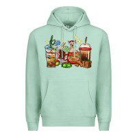 Seafoam Christmas coffee cups with Chihuahua Premium Hoodie - RanaPortraitStore