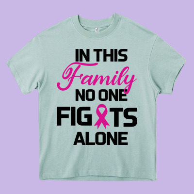 In This Family No One Fights Alone Heavy Core Tee Designed By Bettercallsaul