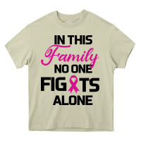 Mossy In This Family No One Fights Alone Heavy Core Tee - Bettercallsaul