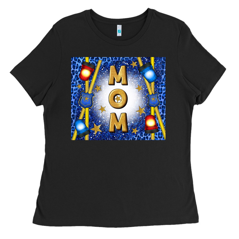 Police Mom Mother’s Day Ladies Tee by TumblerDesignByShophia | Teevron