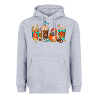 Heather Grey American football coffee cups Heavyweight Hoodie - AdoDesignShop