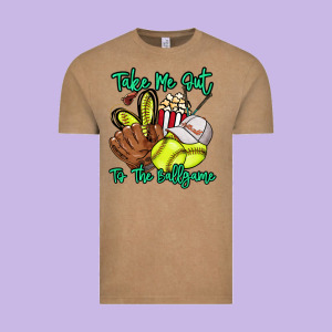 Take Me Out To The Ballgame Vintage Tee Designed By Howdyjamesfarm