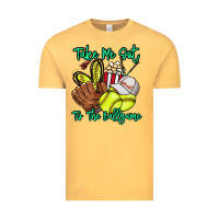 Vintage Mustard Take me out to the ballgame Vintage Tee - HowdyJamesFarm