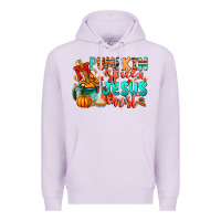 Lilac Pumpkin pie Jesus Christ Premium Hoodie - CowhideDigitalArt