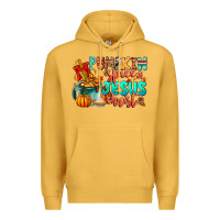 Mustard Pumpkin pie Jesus Christ Premium Hoodie - CowhideDigitalArt