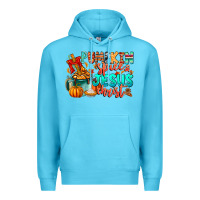 Ocean Blue Pumpkin pie Jesus Christ Premium Hoodie - CowhideDigitalArt