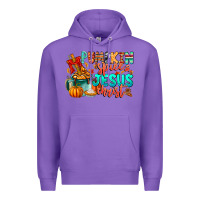 Purple Pumpkin pie Jesus Christ Premium Hoodie - CowhideDigitalArt