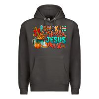 Smoke Pumpkin pie Jesus Christ Premium Hoodie - CowhideDigitalArt