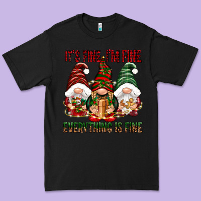 It's Fine I'm Fine Everything Is Fine Premium Tee Designed By Nancycooperartshop