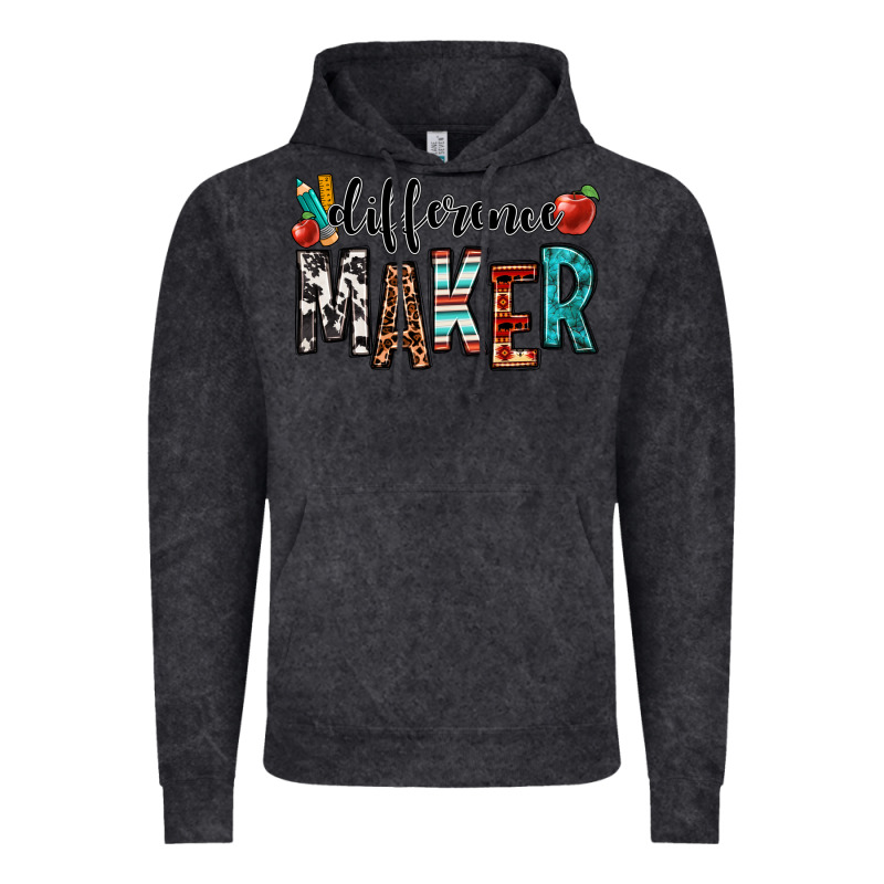 Difference Maker Teacher Vintage Hoodie by OliviaCreatesArt | Teevron