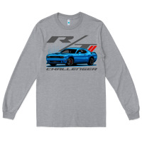 Heather Grey Blue Challenger RT T-Shirt Long Sleeve Tee - maiPhamDesign