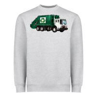 Heather Grey recycle truck Heavyweight Sweatshirt - Artiststas