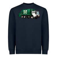 Navy recycle truck Heavyweight Sweatshirt - Artiststas