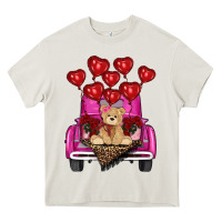 Cream valentines day tedybear truck Heavy Core Tee - RanaPortraitStore