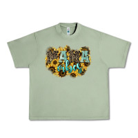 Oil Green Mama vibes leopard mother's day Urban Heavy Tee - HowdyJamesFarm